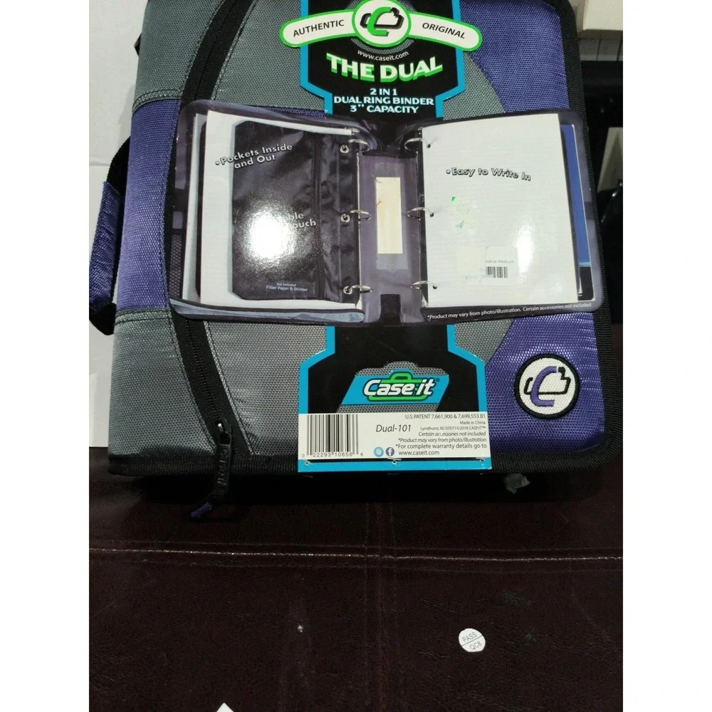 NEW Case It The Dual 2 in 1 Dual Ring Binder 3